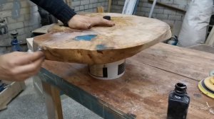 Birch Slab Coffee Table / кофейный столик из слэба березы #diy #epoxyresin #wooddesign #art #design