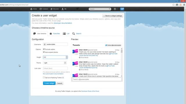 Web Design Tutorials for Xara Web Designer 9 Premium: Embed Twitter Feed Lesson 121