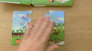 Книжка с пазлами. Кротик и земляничка.