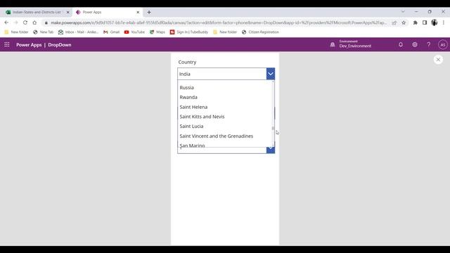 Cascading(Dependent Dropdowns) in Power Apps | Select Country State and City in Powerapps Dropdowns