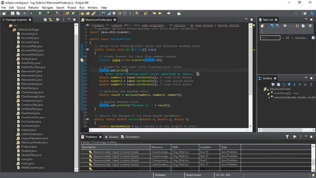 Ejemplo027: Java cómo programar - 10 edición - de Paul Deitel y Harvey Deitel смотреть онлайн