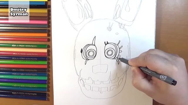 How to draw Springtrap, FNAF, Как нарисовать Спрингтрапа смотреть онлайн