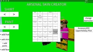 SECRET ARSENAL SKINS/MAKING MY OWN | ROBLOX