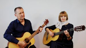 Я ХОЧУ ПОБЫТЬ С ТОБОЙ. Гитарная версия  знаменитого хита Сергея Куренкова от дуэта "Золотая осень"