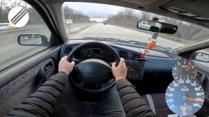 1998 Nissan Primera 2.0 SLX Top Speed Drive on German Autobahn?