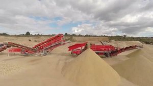 Работа роторной дробилки Terex Finlay I 140 impactor карьер