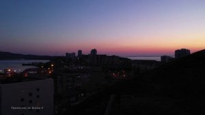 Панорама ночного Владивостока. Мыс Эгершельд