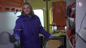 Молодой специалист Елена Таран работает фельдшером скорой помощи