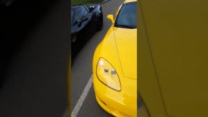 Yellow Corvette c6 z06 vs Dark c6 z06 Lingenfelter / Желтый уехал из Харькова в Киев