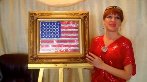 Fancy Beadwork American Flag - Star-Spangled Banner. Sofia Goldberg