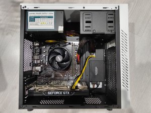Игровой пк Gigabyte A520M S2H+Ryzen 5 5500+16 Гб+1660ti