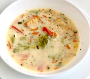 Суп сливочный с индейкой и овощами ????????