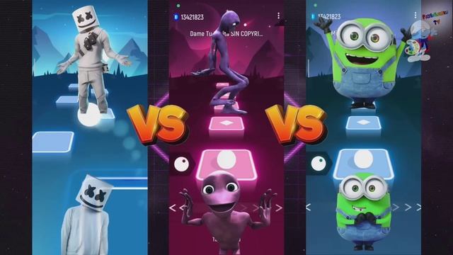 Челлендж - Маршмелло VS Миньоны Банан VS Танец пришельцев смотреть онлайн