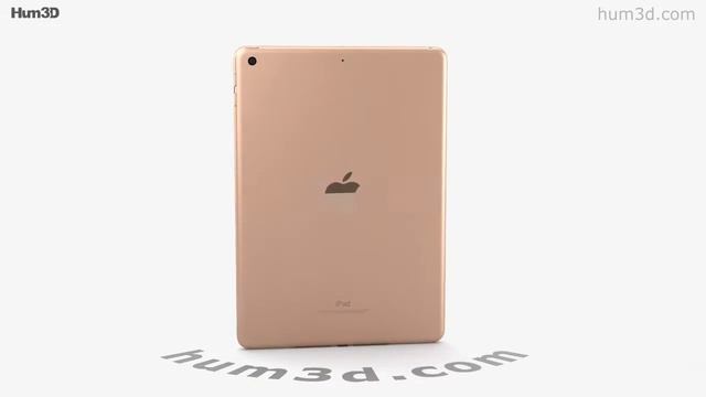 Apple iPad 9.7-inch (2018) Gold 3D model by Hum3D.com смотреть онлайн