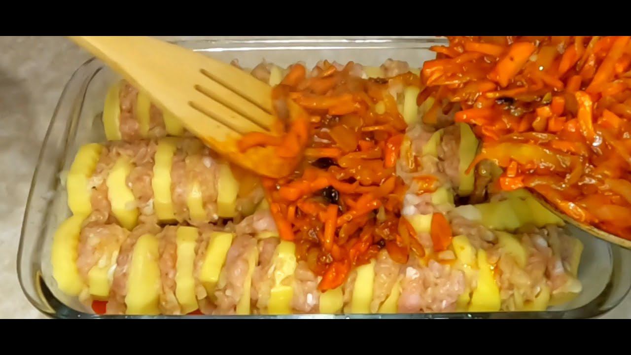 КАРТОШКА С ФАРШЕМ В ДУХОВКЕ / ОТЛИЧНЫЙ РЕЦЕПТ НА УЖИН! картошка в духовке