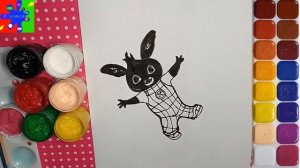 Бинг. Рисуем персонажа из мультфильма Бинг.Bing from the cartoon.