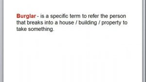 robber vs thief vs burglar. Как говорить на английском правильно?