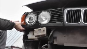 Как снять бампер и фары с bmw e34 (520)