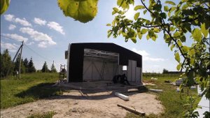 Строительство гаража из сэндвич панелей 6 на 7 метров
