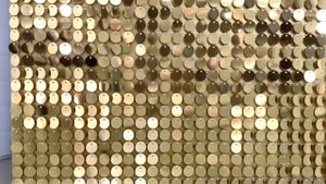 Фотозона с пайетками - изготовление и монтаж