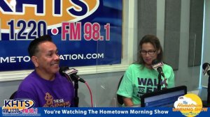 Oscar Dominguez & Kristi Eckard-Walk to End Alzheimer's - Hometown Morning Show-October 4th, 2023