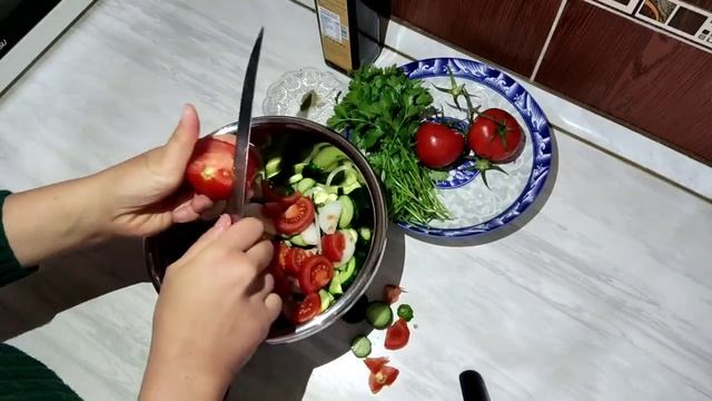 Летний салат за 5 минут, быстро и вкусно. смотреть онлайн