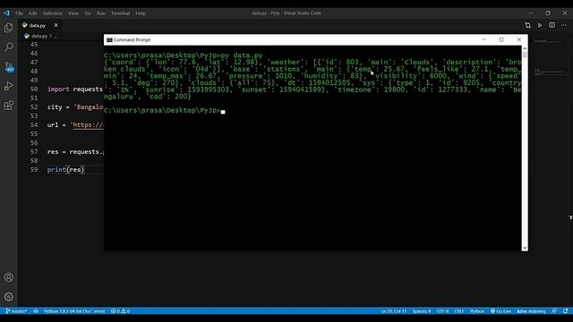 How to work with APIs in Python in Telugu | Openweather map API with Python