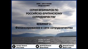 ВЕБИНАР 2 ФИНАНСИРОВАНИЕ И СЕТИ СОТРУДНИЧЕСТВА