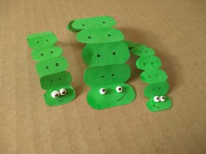 Весёлые червячки. Просто сделать, забавно ползают!