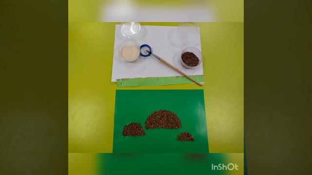 Аппликация в нетрадиционной технике "Белый гриб" смотреть онлайн