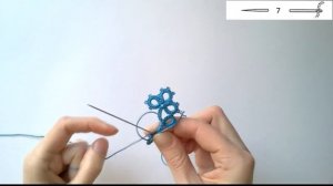 Beginner needle tatting. Earrings DIY / Фриволите иглой для начинающих. Серьги