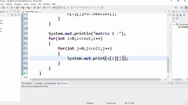 Java Program to Determine whether Two Matrices are Equal | matrix equality | malayalam | Code Eurek смотреть онлайн