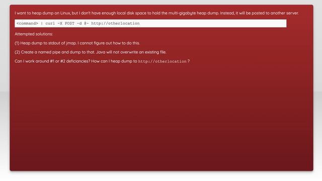 How to pipe a JVM heap dump смотреть онлайн