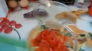 Омлет овощной в микроволновке