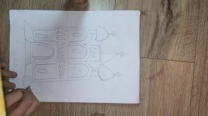 как нарисовать церковь