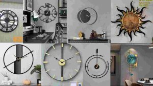 Metal wall clock design ideas