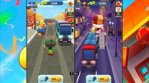 1 минута челлендж в разных костюмах. Анджела против Тома в БЕГ ЗА ЗОЛОТОМ