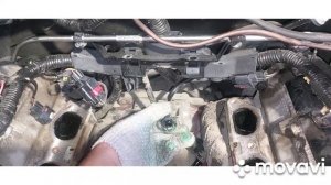 Корпус термостата,снятие коллектора впуск RangeRoverSport320 4.4 4.2
