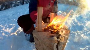 Финская свеча или лесная свеча длительного горения.