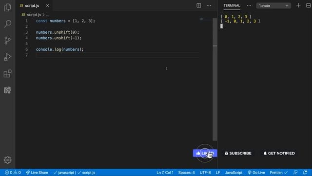 unshift Array Method | JavaScript Tutorial смотреть онлайн