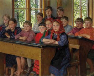 Крестьянские дети на картинах Николая Богданова-Бельского (1868-1945)
