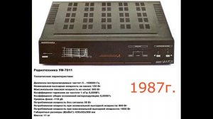 Все усилители Radiotehnika 1977-2000