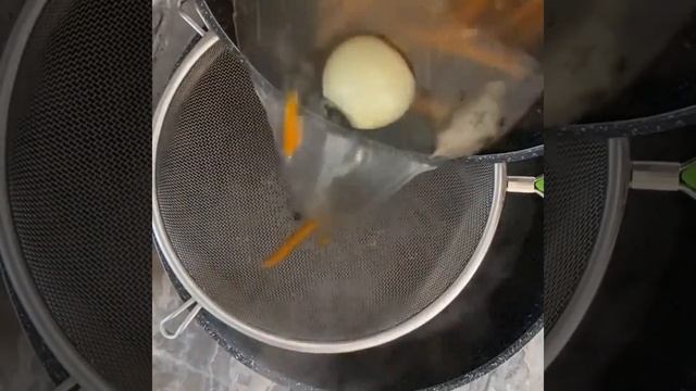 Куриный суп с омлетом