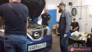 ПРАНК В АВТОСЕРВИСЕ: ДВА ДЕБИЛА - ЭТО СИЛА! ? / БОРЯМБА И BORODA TV "СПАЛИЛИ" ЧУЖУЮ ТАЧКУ ???