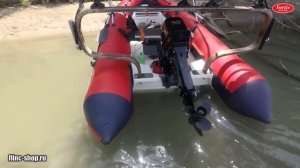 Тохатсу 9.9(15) + грузовой винт 8 шаг на лодке РИБ ФОРТИС 390 rigid-inflatable boat