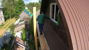 Самая дешевая отделка окна!Наконец то доделал Фронтон!Сколько стоит обшить Фронтон+Смета!