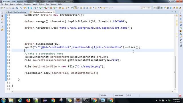 Selenium Interview Questions | PART-6 | Different ways to take screenshot | Tamil