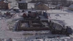 Возведение фундамента зимой