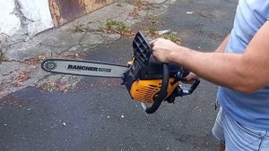 Запуск бензопилы Partner P340S