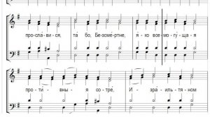 🎼 Ирмосовый  глас 1 (все партии) Твоя победительная десница боголепно...